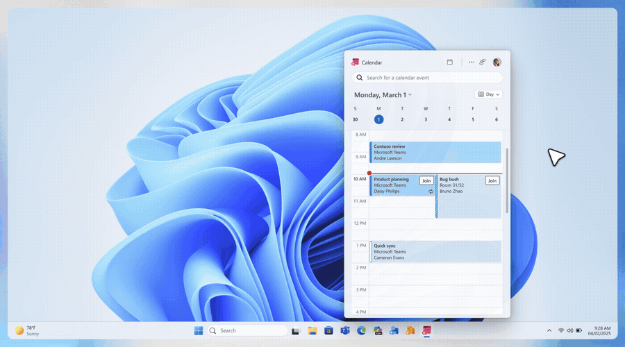Microsoft 365 Calendar Companion app